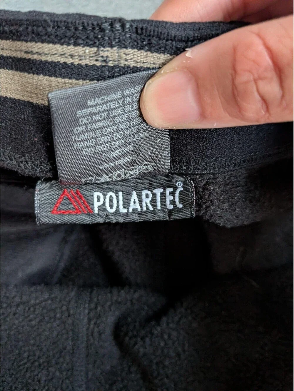 REI Long Johns Mens XL Black Polartec Fleece Thermal Base Layer Pants Underwear